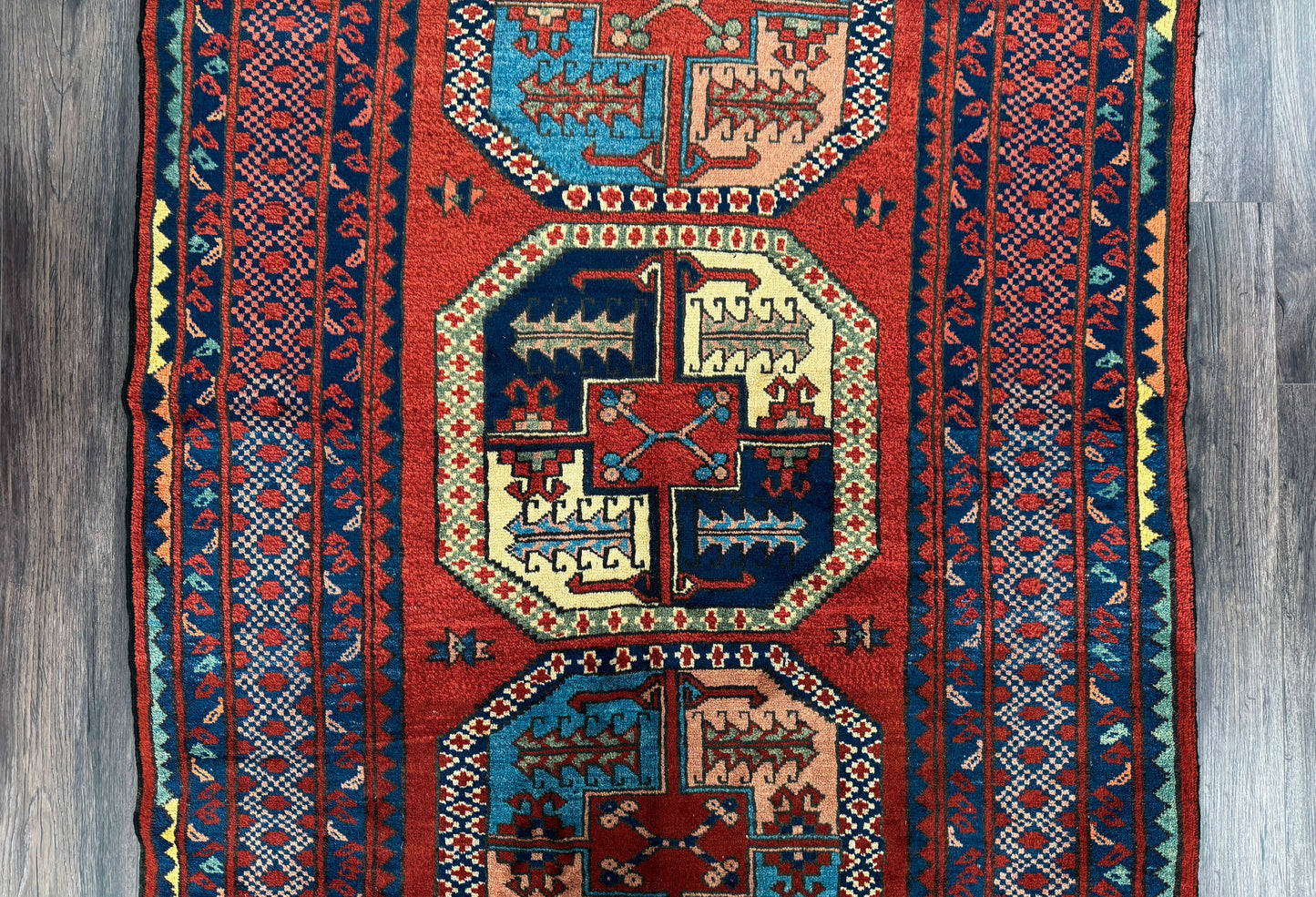 Hand Knotted Kazak Pile Rug