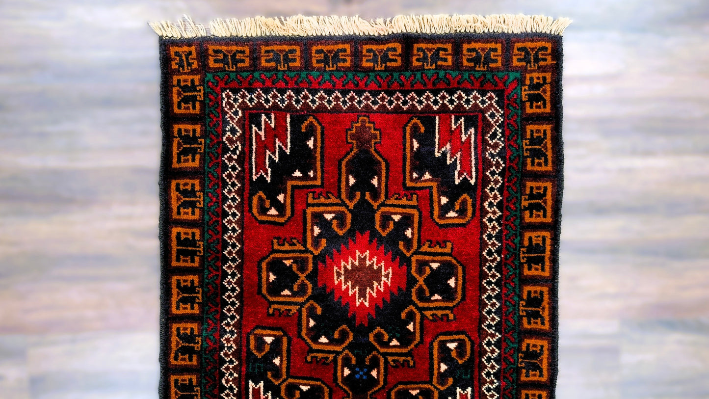 Afghani Hand Woven Wool Runner
