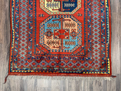 Hand Knotted Kazak Pile Rug