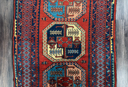 Hand Knotted Kazak Pile Rug