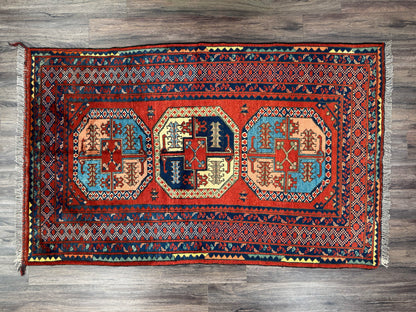 Hand Knotted Kazak Pile Rug