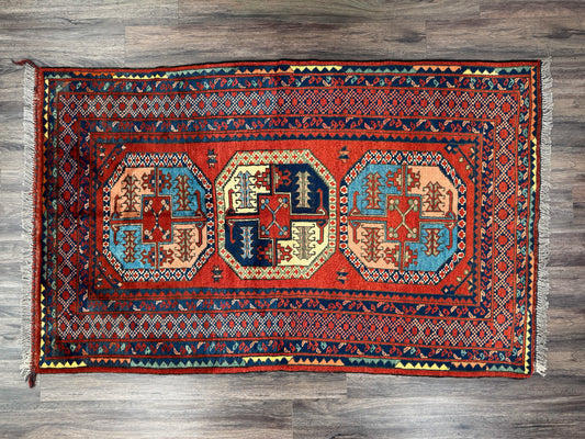 Hand Knotted Kazak Pile Rug